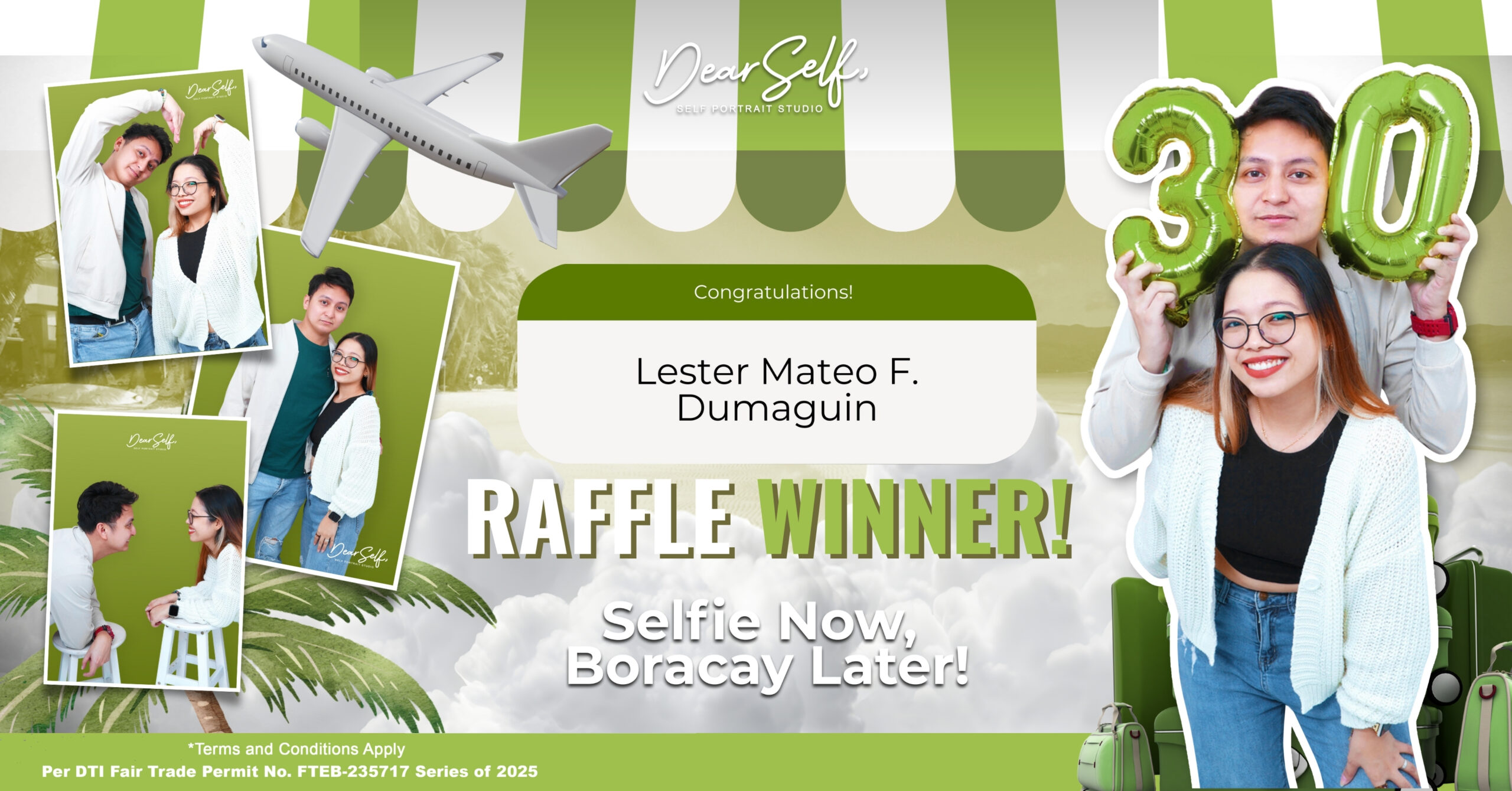 Meet Our Selfie Now, Boracay Later Winner: Mr. Lester Mateo F. Dumaguin!